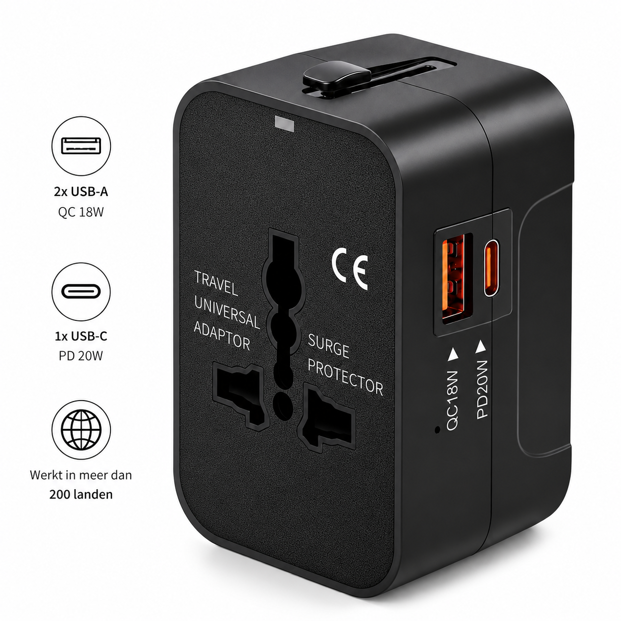 Nolphy Universal Travel Adapter